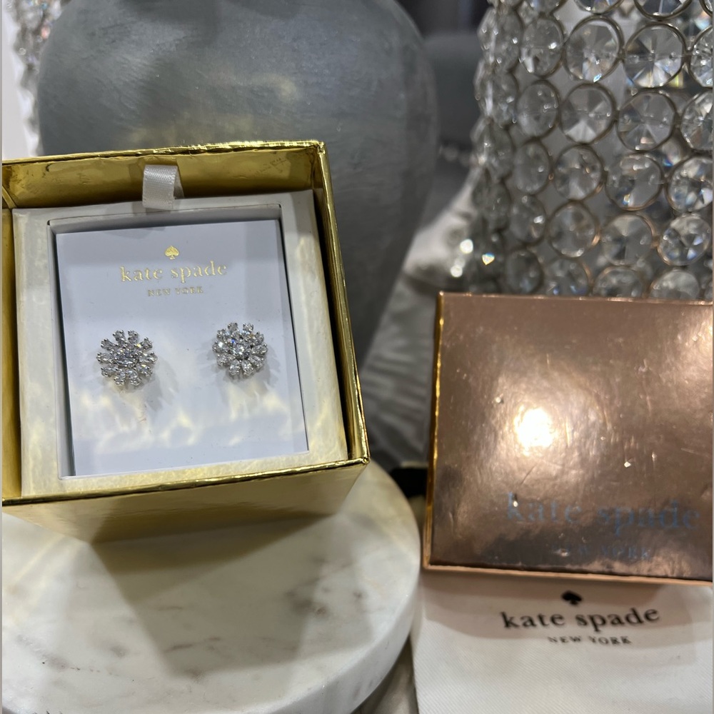 Brand new Kate Spade crystal garden studs in gift ready box
